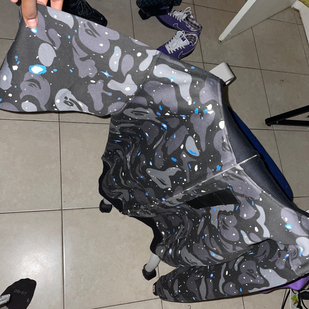 BAPE Space Camo Shark Full Zip Hoodie